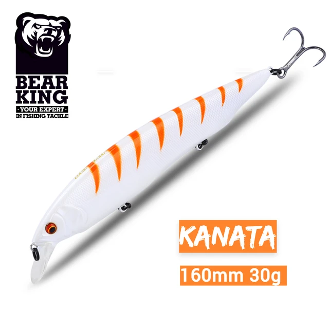 Bearking Kanata tiger 160mm 30g fishing lures minnow crank 160mm