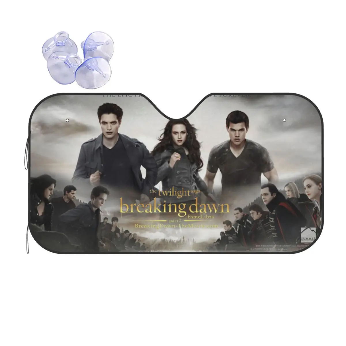 

The Twilight Saga Breaking Dawn Sunshade Windscreen Edward Bella Jacob Black Car Front Window Visor Car Window Windscreen Cover
