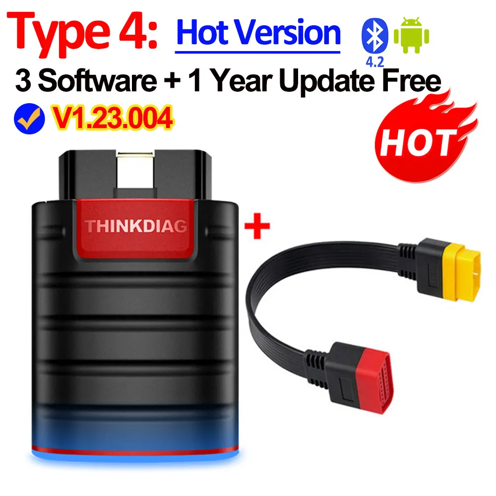 2022 THINKCAR Thinkdiag Old Version Full System all car 16 Reset Service 1 Year Free OBD2 Diagnostic Tool Active Test ECU Coding big car inspection equipment Code Readers & Scanning Tools