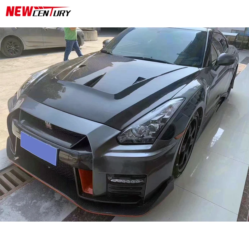 2008 2015 닛산 GTR R35 NISMO 후드용 탄소 섬유 엔진 커버, LB 2 세대 스타일 설치