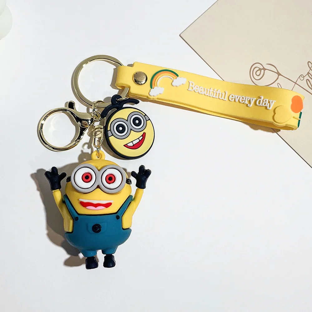 Cartoon Space Minions Schlüsselanhänger Cosplay Puppe Spielzeug Niedlicher Auto Schlüsselanhänger Rucksack Anhänger Urlaub Geschenke Modeschmuck Accessoires – Detail 7