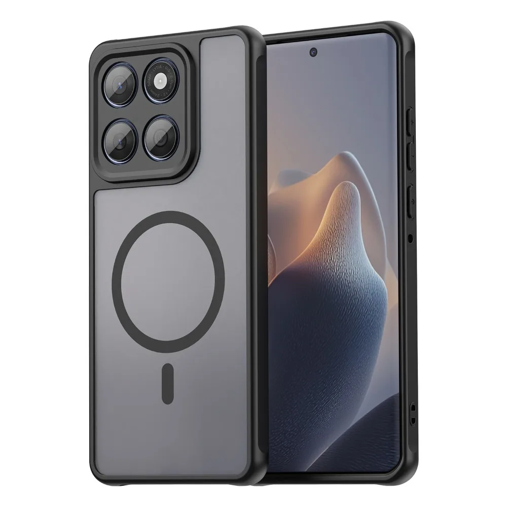 Matte Clear Magnetic Shockproof Phone Case Cover