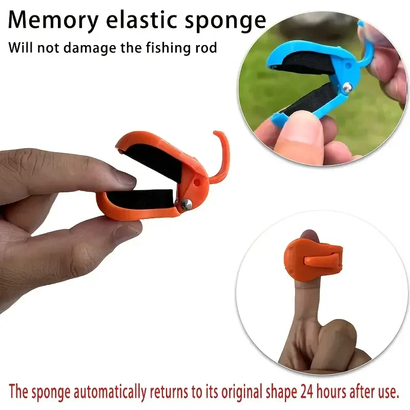 2Pcs Tool-Free Quick Release Fishing Rod Holder | One-Hand Operation Clip for 2-Piece Freshwater Rods | Secure Rod Organizer