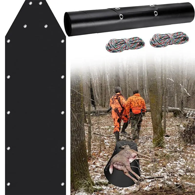 

Deer Drag Sled Durable Sliding Mat For Ice Fishing Hunting Game Firewood Hunting Gear Consignments For Snow And Ice Pulling