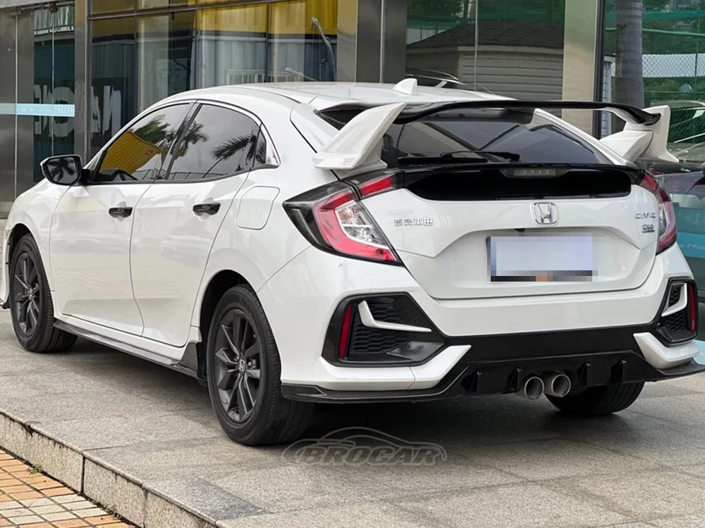 

Для Honda Civic 10 поколения 2016 - 2021 TR style с базовым стилем из АБС-пластика глянцевый черный задний спойлер для багажника