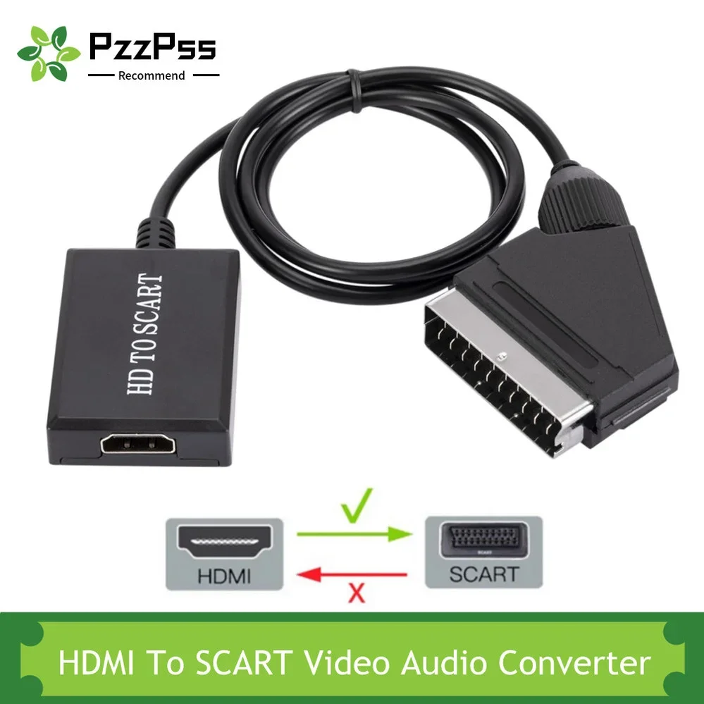 HDMI-Compatible to Scart Converter HDMI-Compatible Input to Scart Output Audio V