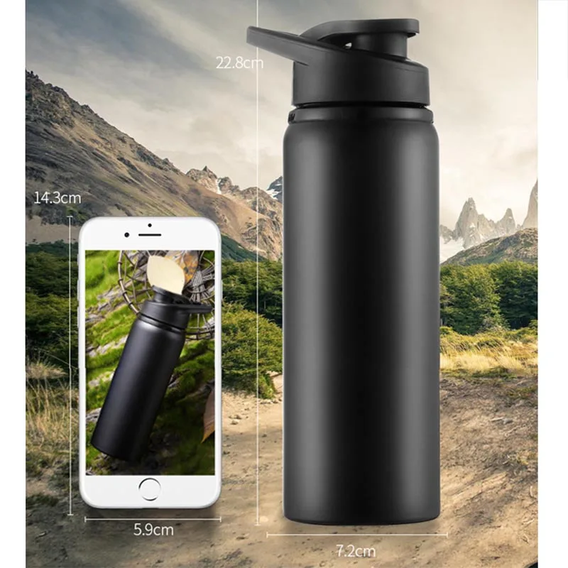 Water Bottle 700ml Stainless Steel for Cycling Sports Outdoor