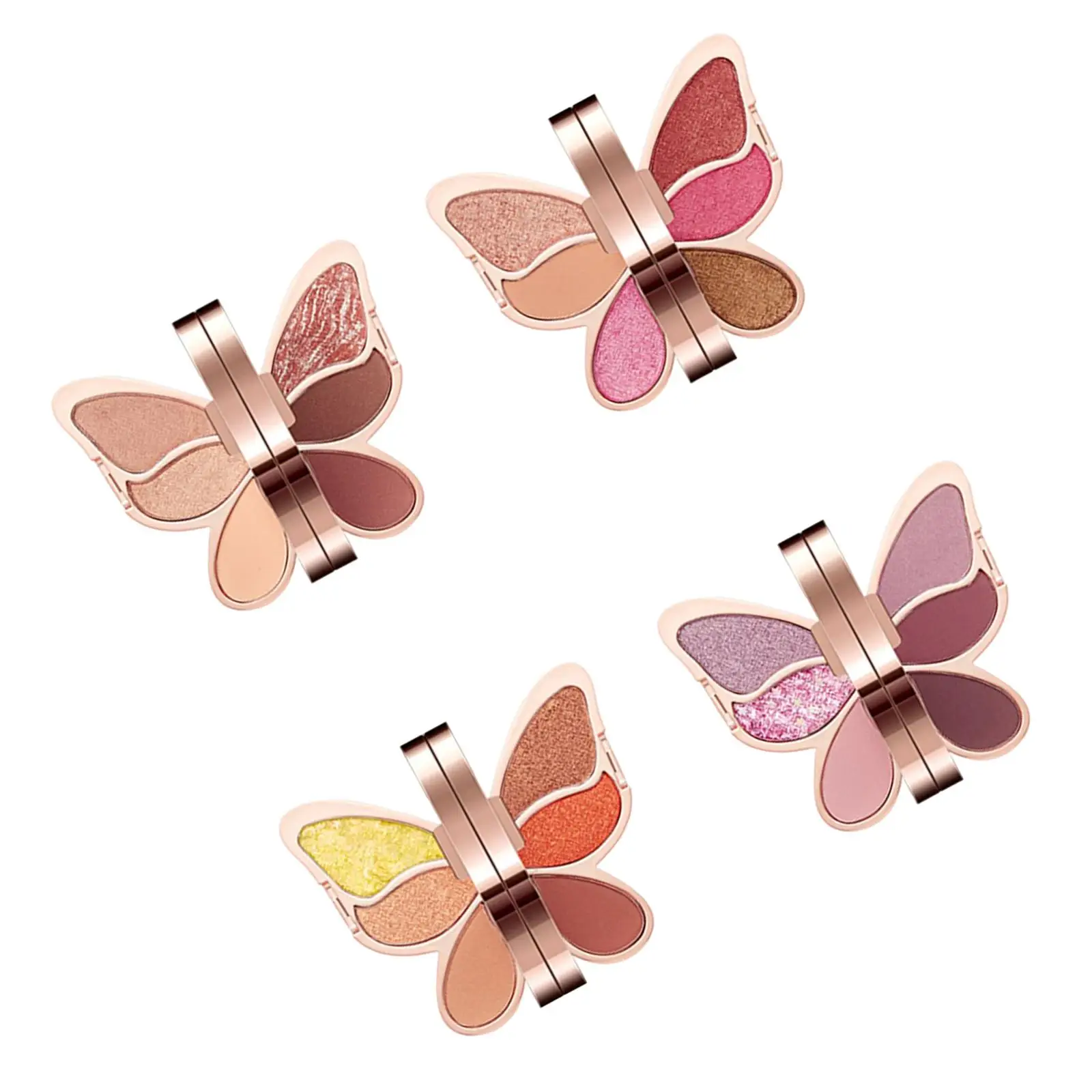 6 Color Butterfly Eyeshadow Palette Shimmer Matte for Mother Wife