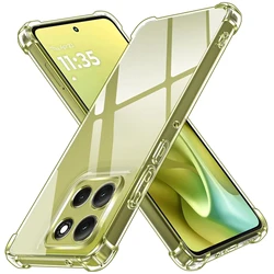 Transparent Shockproof TPU Protective Case with Reinforced Corners - Motorola Moto G47 (Clear)
