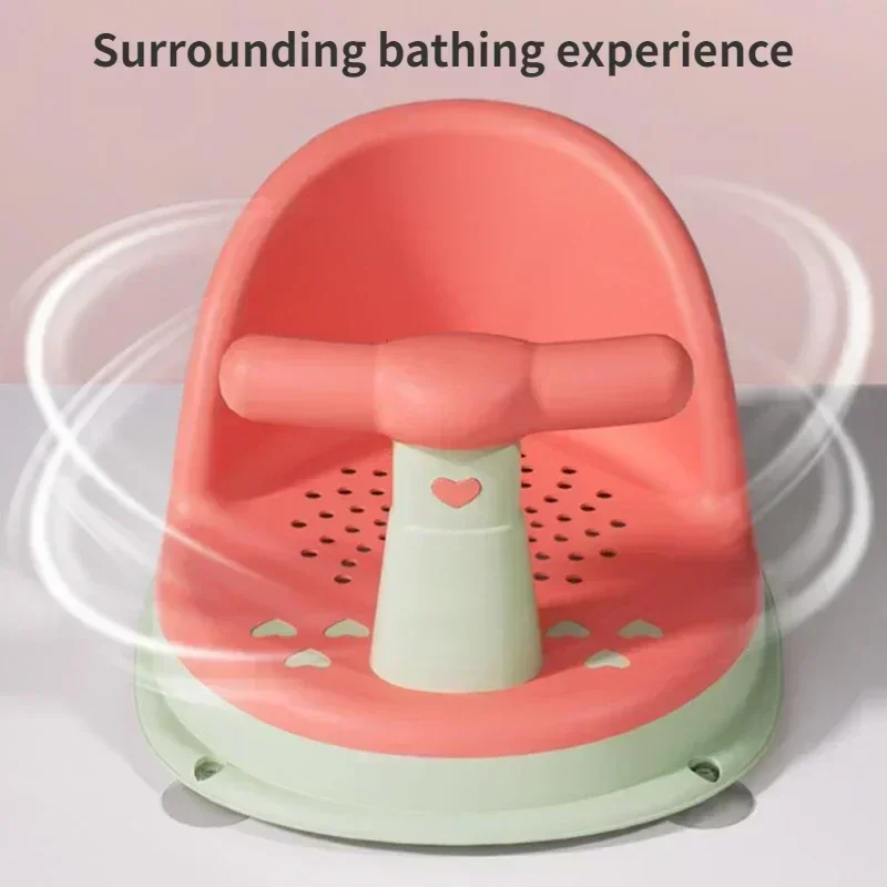 Baby Tub Seat Bathtub Pad Mat Chair Safety Anti Slip Newborn Infant Baby Care Children Cute Bathing Seat For 6-18 Months baby bath support pad,baby bath seat,baby bath tool