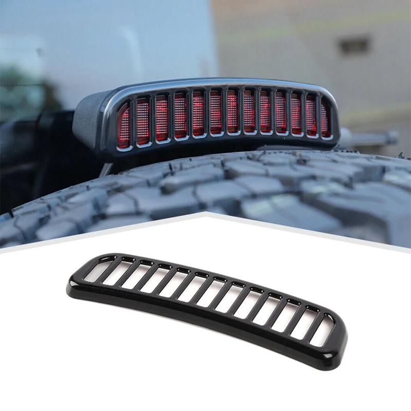 

1 Pcs 3Rd Third High Brake Light Lamp Cover Trim Black Easy Install For Ford Bronco 2021 2022 Accessories