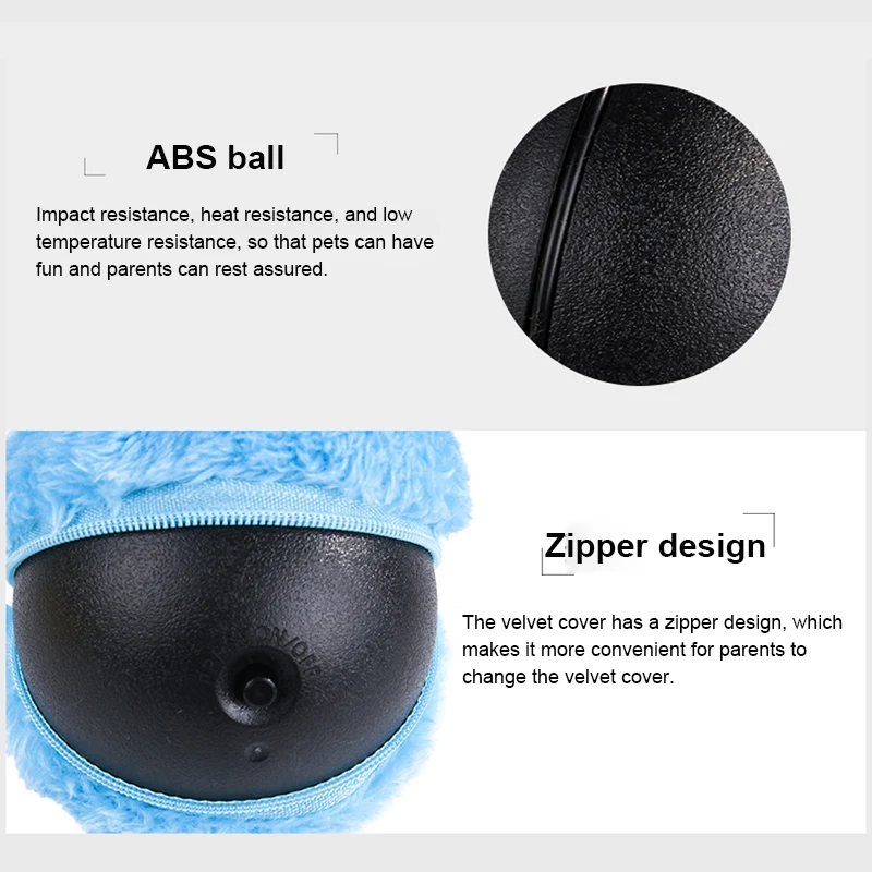 1/2PCS 5-Pet Electric Roller Toy Ball Automatic 6