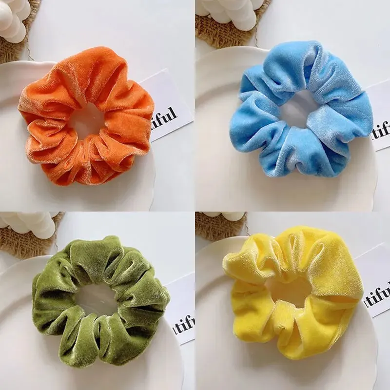 Hair Ties 10PCS Macaron Color Hair Rope Simple Style Good Elasticity Fashion Accessories for Girls