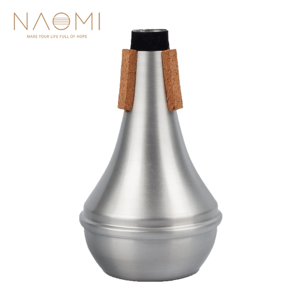 NAOMI Trumpet Mute Aluminum Trumpet Mute Trompete Straight Practice For