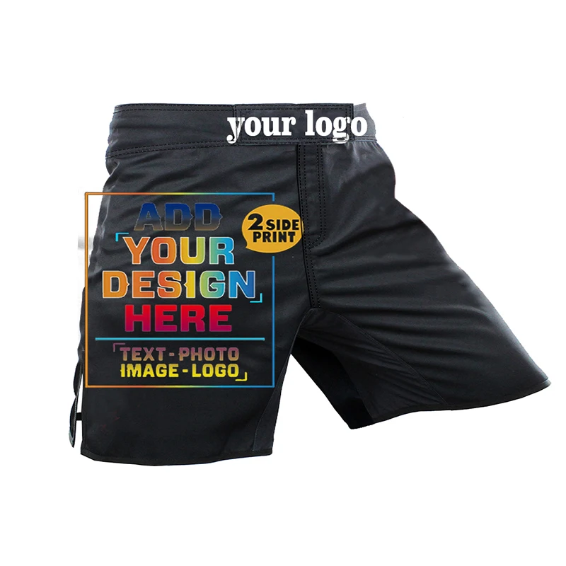 Sports Apparel Design Your Own MMA Muay Thai Shorts Training Set Add Your Text