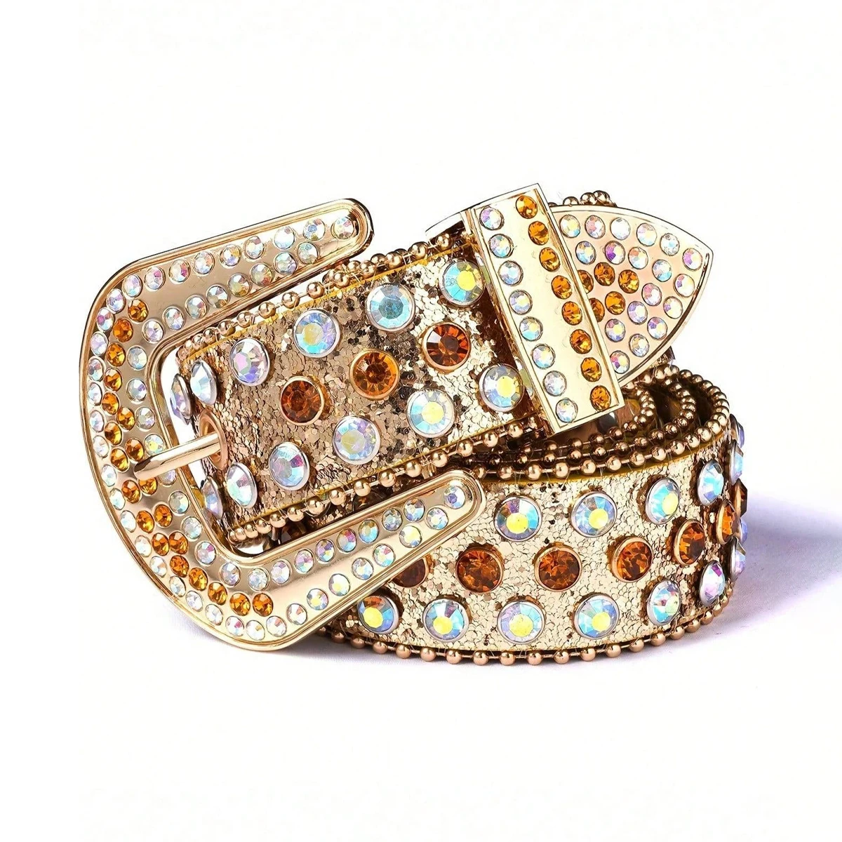 1pc Sparkling Rhinestone Belt for Plus Size Women&Men-Perfect for Western Cowgirl and Cowboy Outfits, Dresses, and Jeans