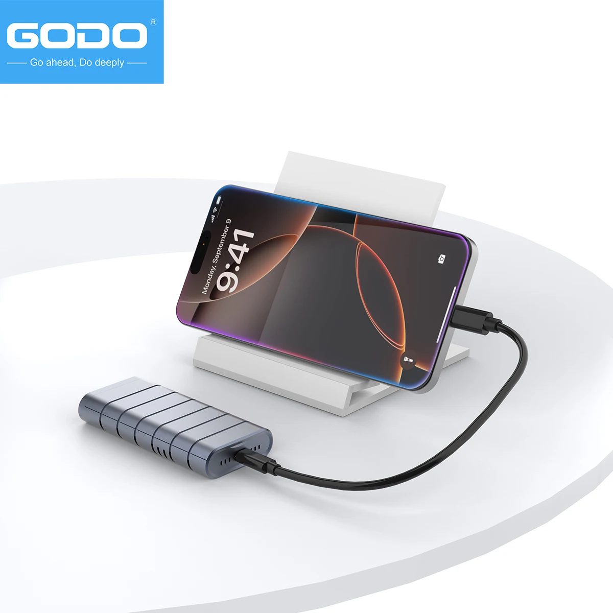GODO 40Gbps USB 4.0 M.2 NVMe SSD Enclosure M2 To Type-c 4.0 Solid State Drive Case Compatible with Thunderbolt 4/3 USB 3.2/3.1/3