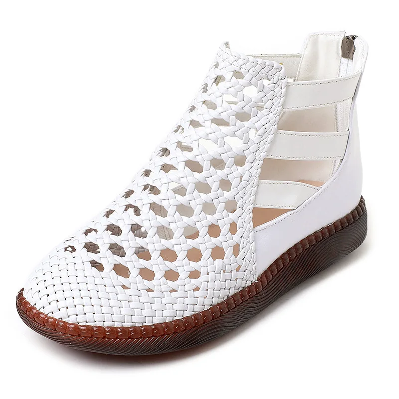 Sandals Women Summer Round Toe Thick Sole Hollow Out Sandals for Women Orthopedic Sandals Comfort Woman Zapatos De Mujer 4