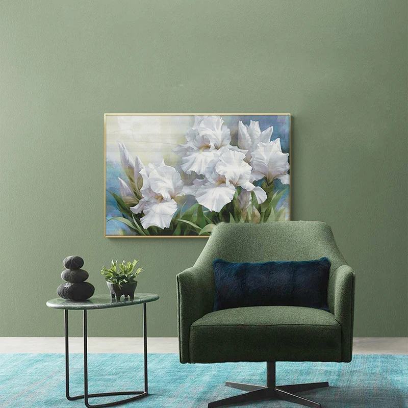 Cross Stitch Kit 16CT 14CT 11CT Iris Flower DIY