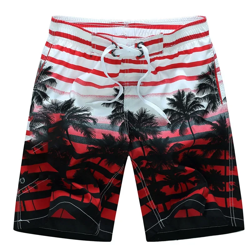 Coconut Tree Mens Swimwear Beach Shorts Surf Board Shorts Sportwear Pant Boy Short Swimsuit Kids Summer Briefs Swimming Trunks 2
