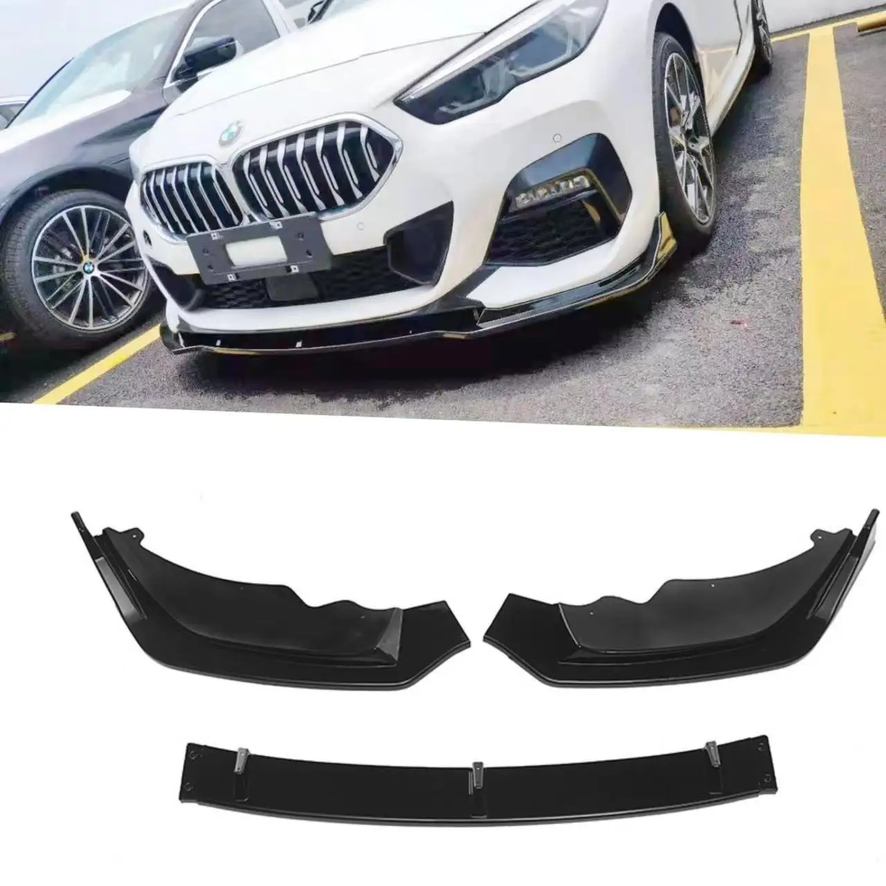 

For 2021-2024 Bmw 2 Series 4-door F44mp Front Lip Front Shovel