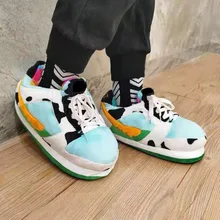  Unisex Winter Warm Home Slippers Women/Men One Size Sneakers Lady Indoor Cotton Shoes Woman House Floor Sliders Ladies Slippers 