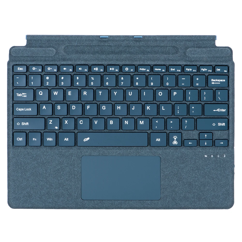 Bluetooth-Compatible Magnetic Wireless Keyboard Touchpad 7-Color Backlight for Microsoft Surface Pro 8/9/X/10/11 Wireless Keyboard Wireless Keyboard Mouse Tablet Keyboard iPad Keyboard Tablet Keyboard Case