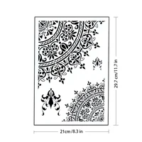A4  DIY Craft Layering Flower Stencil For Walls Painting Scrapbooking Stamping Stamp Album Decorative Embossing Paper Card 3