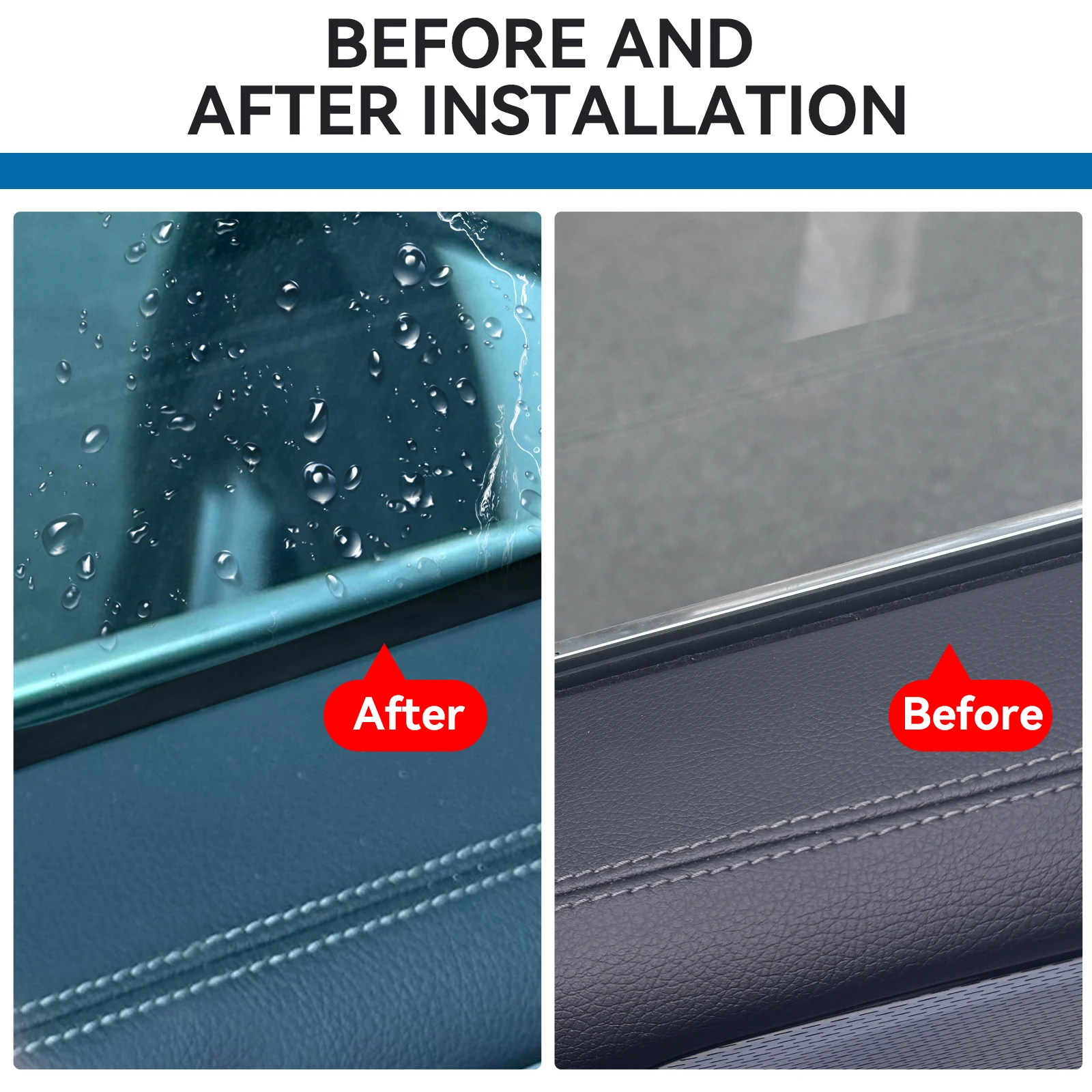 Universal Car Door Glass Rubber Sealing Strip – Weatherproof & Soundproof Auto Sealant