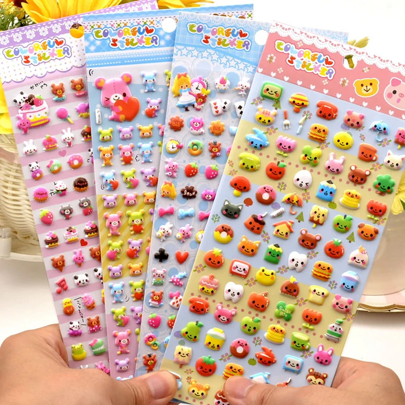 

Cute Mini Animal Stereoscopic 3D Bubble Sticker Diary Sticker Decor Stationery Stickers