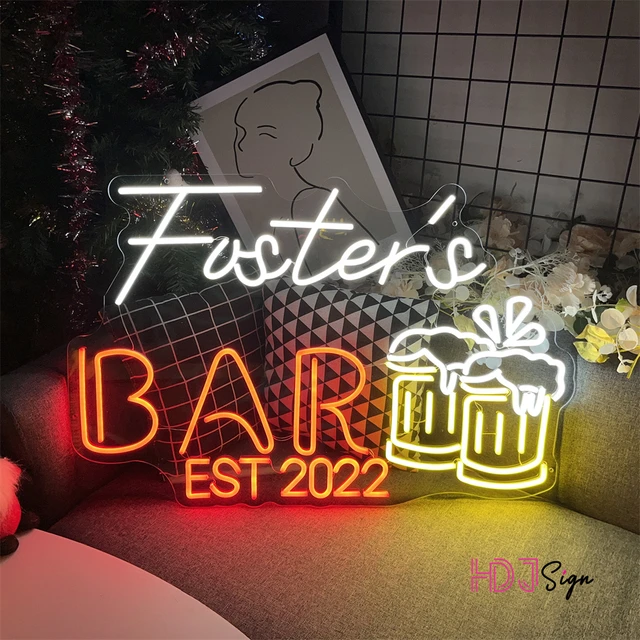 Custom Bar Shop LED Neon Zeichen Business Beleuchtet Schild Für