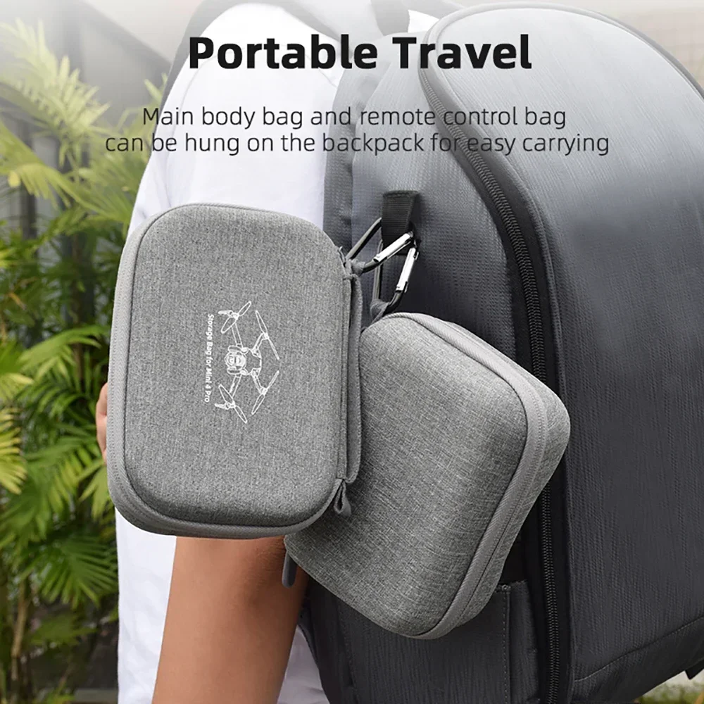 DJI Mini 4 Pro Drone Storage Bag Portable Carrying Case RC 2/RC-N2 Controller Handbag Travel Box Drone Dustproof Accessories