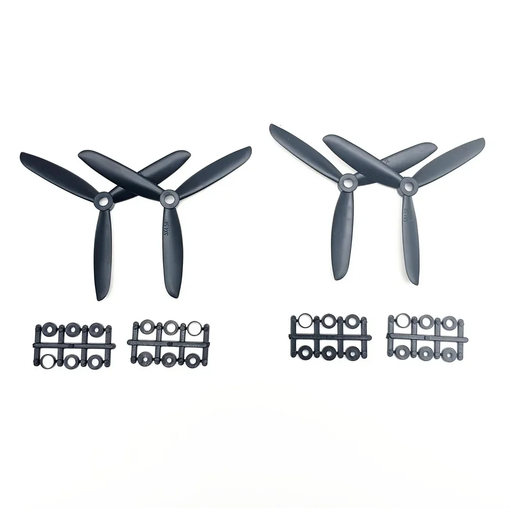 Hélices 5045 3 pales CW/CCW pour drone FPV - Lot de 2 ou 4