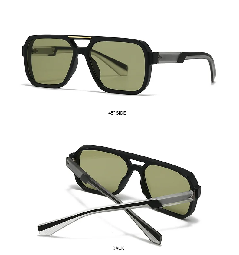 Neue 2025 quadratische Sonnenbrille Männer Vintage Luxus Sonnenbrille Frauen Mode Gläser Urlaub Gafas De Sol Hombre Lunette Soleil Femme – Detail 17