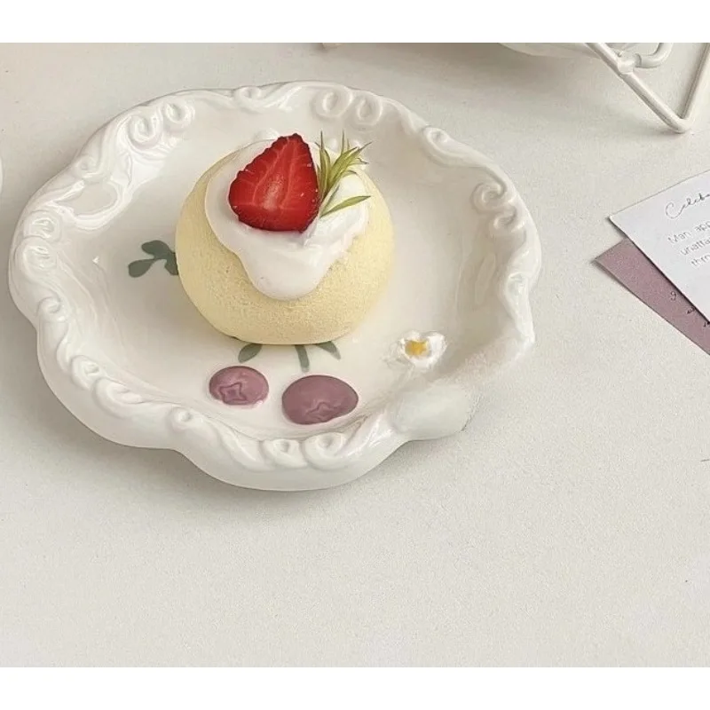 Ceramic Plate Household Cake Breakfast Dessert Plate