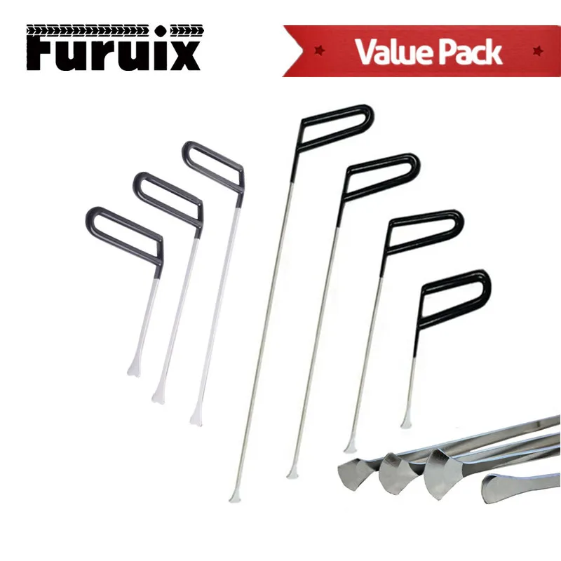 Car dent repair tool Full flat flat head flat forklift body interlayer pry lever dent maintenance without sheet metal