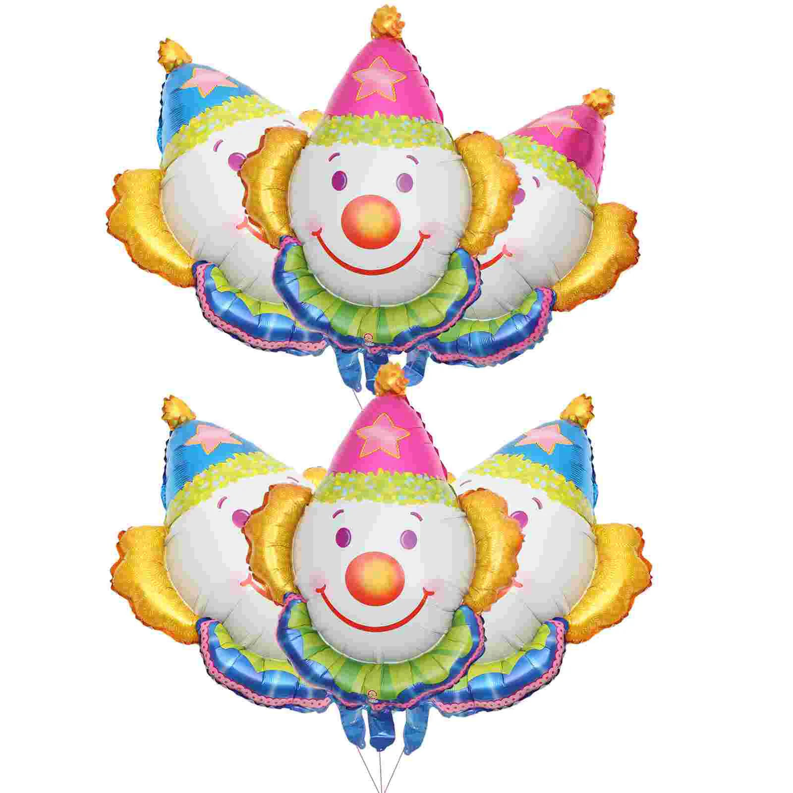 

Clown Balloon Aluminum Foil Balloons Carnival Theme Party Decorations Circus Theme Birthday Party Random Color