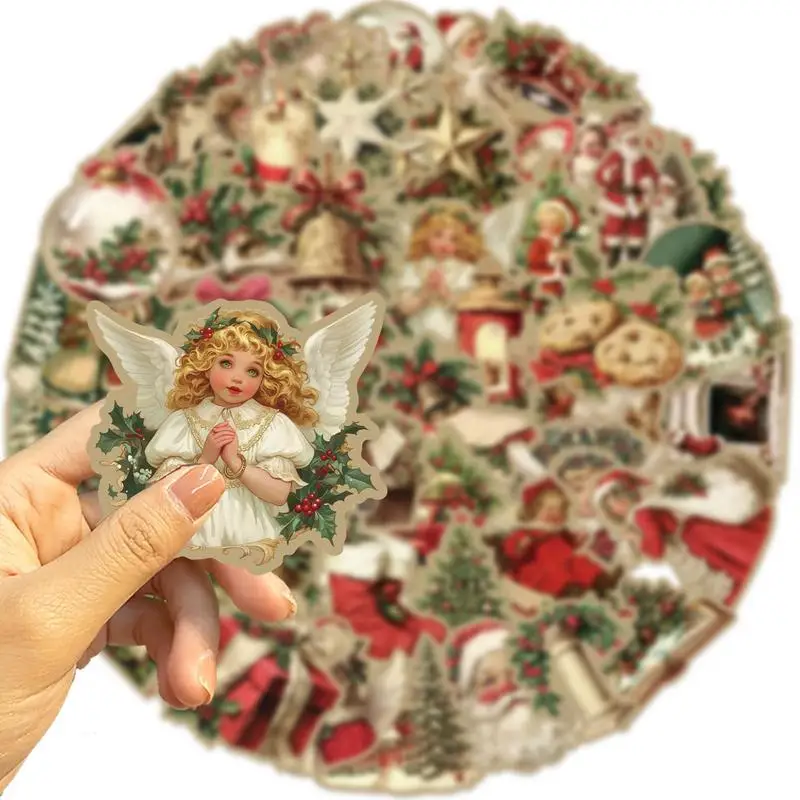 Vintage Christmas Snowman RUB ON Stickers Junk Journal Collage Christmas Transfer Stickers DIYAlbum Scrapbooking Craft