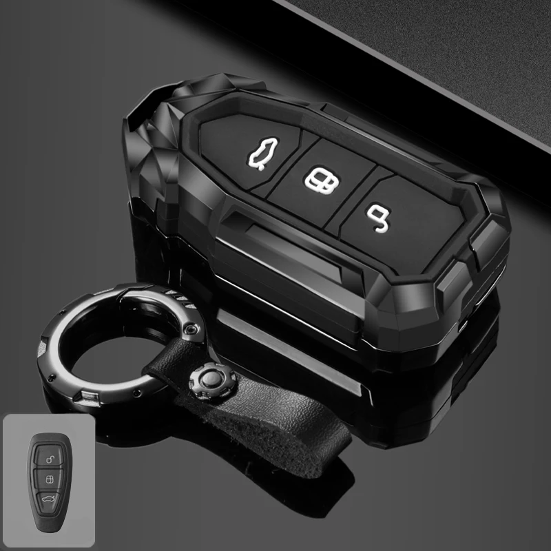 Cover per chiave Ford (nera) - Focus, Transit, Custom, Connect, Galaxy