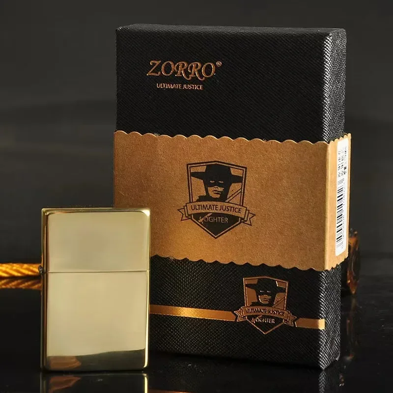Classic Zorro Kerosene Retro Brass Lighter Men's Gifts