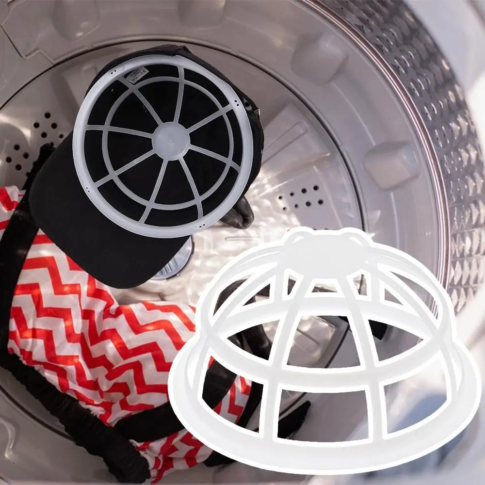 1/2Pcs Protector Holder Baseball Cap Washing Cage Polyester Baseball Hat Washer Washer Hat Bag Dishwasher
