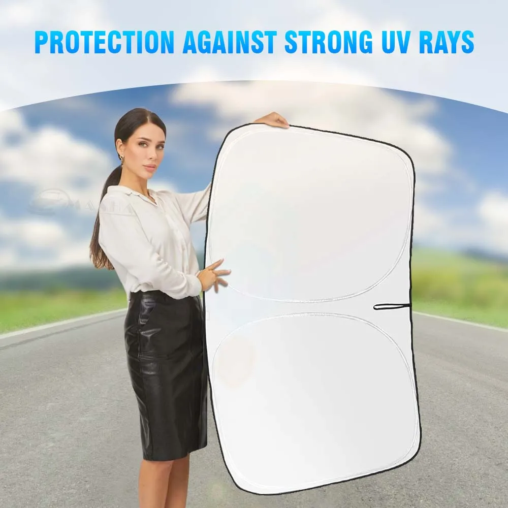 Car Sunshade Front Windshield Block Heat Sun Shade Foldable Sun Visor Protector For Volvo S60 V60 XC40 C40 Recharge