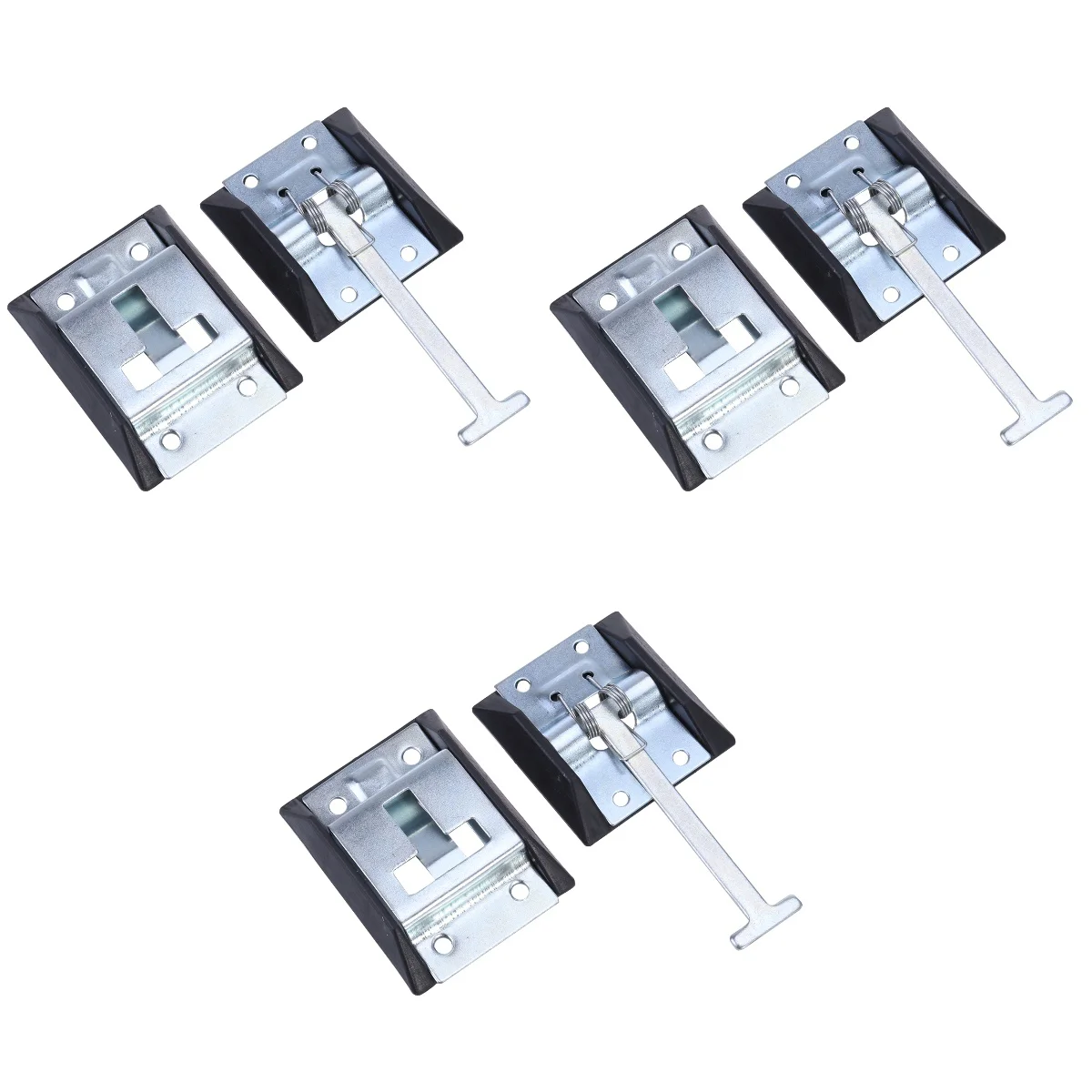 

3 шт., металлический Т-образный держатель для входной двери (углеродистая сталь с цинковым покрытием)