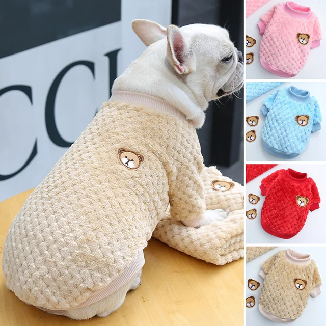 Dress Up Fine Workmanship Cute Pet Costume Winter Shirts Hoodie Dog Clothing Comfortable Breathable Velvet Furry Pet Supplies
