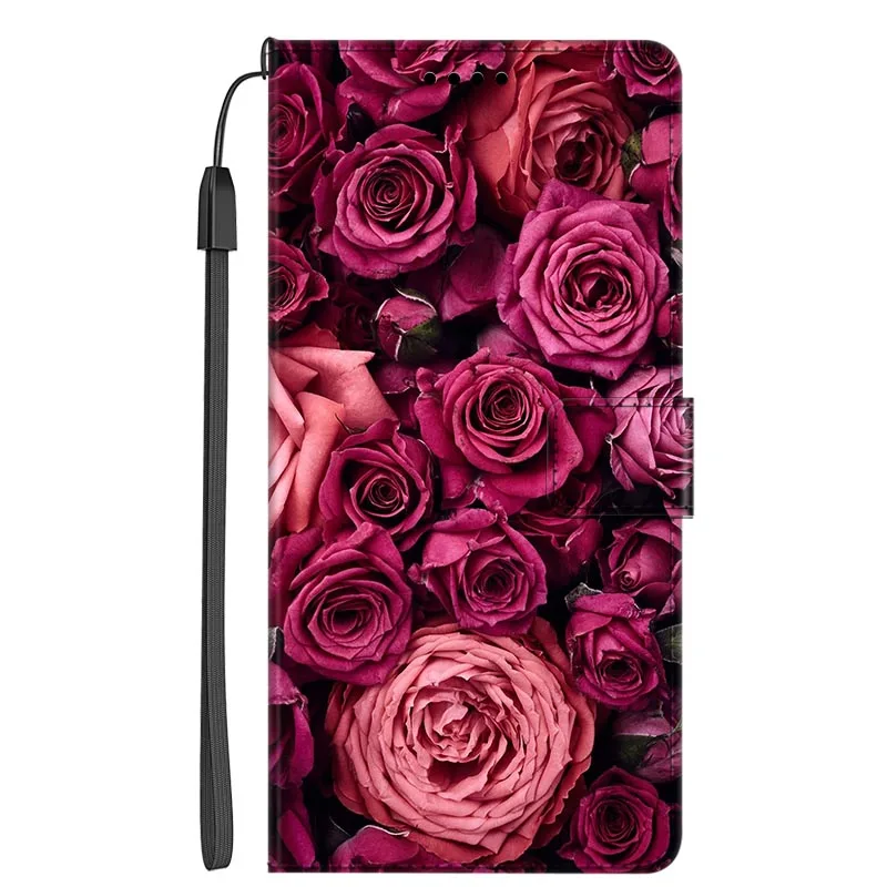 Magnetic Leather Flip Wallet Phone Case - Premium Book Cover Design