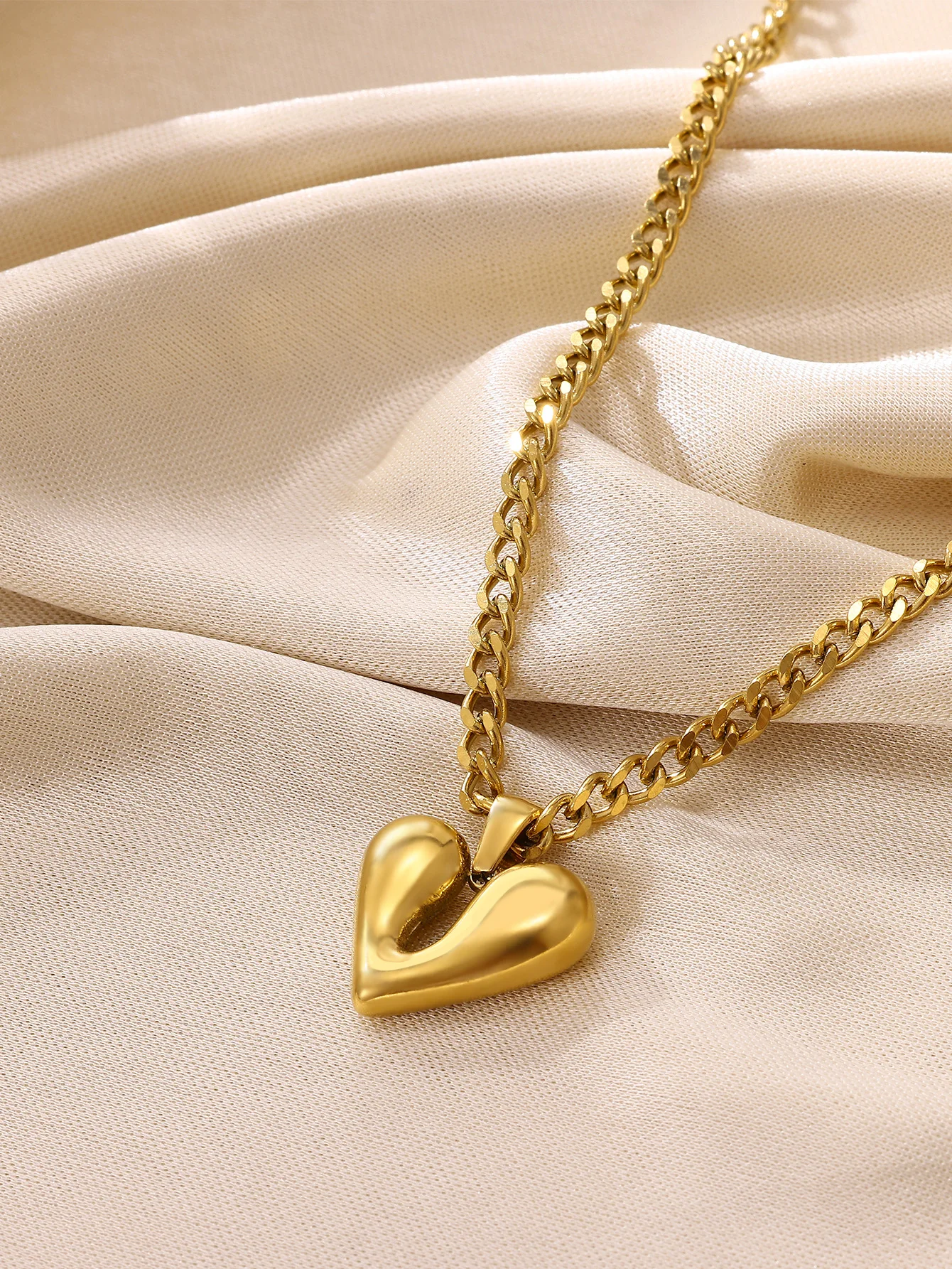 Geometric Necklaces 18K Gold Plated Stainless Steel Women