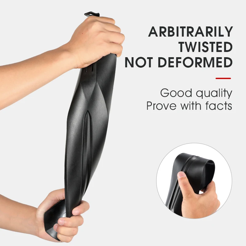 WEST BIKING 2 Pcs Bicycle Fenders Set 22-24 Inch MTB Front/Rear Mudguard Tire General Cycling Mud Guard Wings Bike Accessories