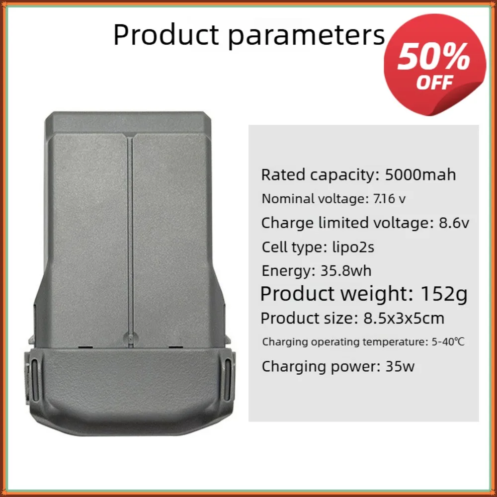 Batterie intelligente DJI Mini 5 Pro Plus 4680 mAh - Autonomie longue
