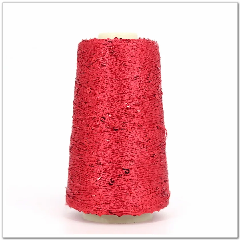 Sequin Sparkle breigaren, Katoenen breigaren 50g 140m Multicolor
