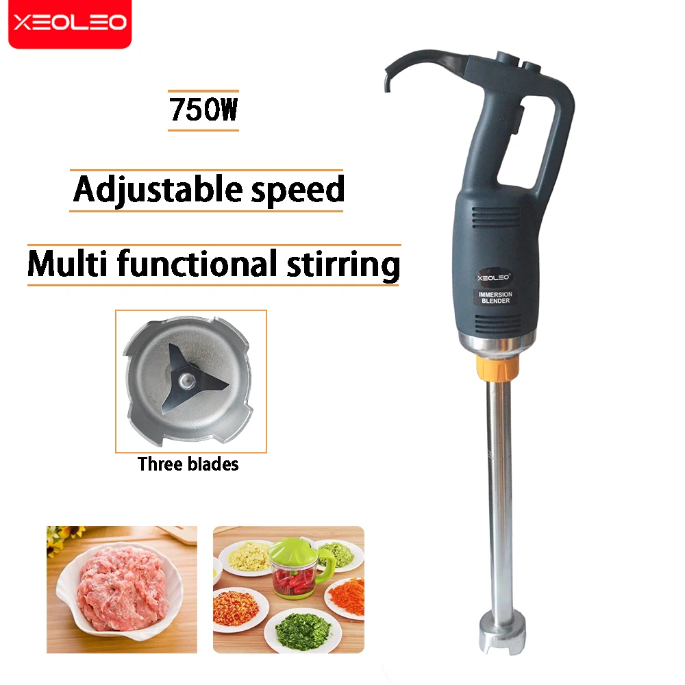 XEOLEO Hand Blender 750W electric mixer hand-held stick mixer kitchen lotion mixer mayonnaise milkshake and food with chopper 2